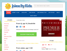Tablet Screenshot of jokesbykids.com